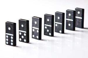 Pieces of domino photo