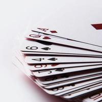 Closeup of playing cards photo