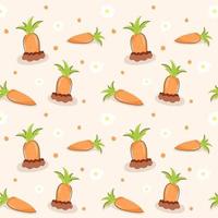 Grab this amazing carrot pattern design vector