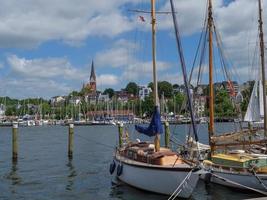 la ciudad de flensburg en el mar báltico foto