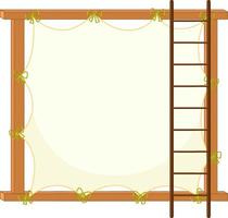 Board template with wooden frame vector