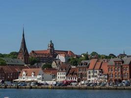 la ciudad de flensburg en el mar báltico foto