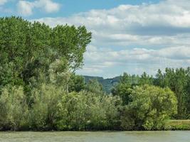 the danube river in austria photo