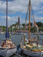 la ciudad de flensburg en el mar báltico foto