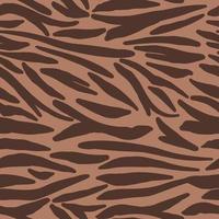 Creative doodle tiger skin seamless pattern. Abstract animal fur endless backdrop.