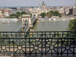 Budapest at the danube river photo