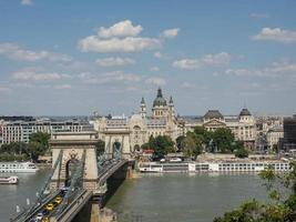 Budapest at the danube river photo