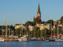 la ciudad de flensburg en el mar báltico foto