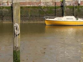 la ciudad de husum en el mar del norte foto