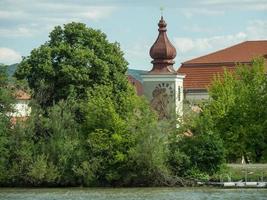 the danube river in austria photo