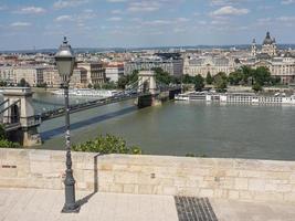 Budapest at the danube river photo