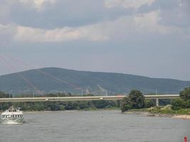 Bratislava at the danube river photo