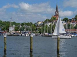 la ciudad de flensburg en el mar báltico foto