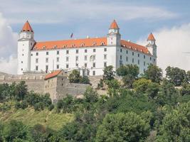 Bratislava at the danube river photo