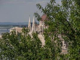 Budapest at the danube river photo