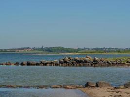 the baltic sea near flensburg in germany photo