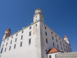 Bratislava at the danube river photo