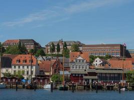 la ciudad de flensburg en el mar báltico foto