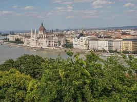 Budapest at the danube river photo