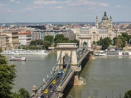 Budapest at the danube river photo