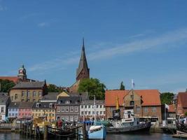 la ciudad de flensburg en el mar báltico foto