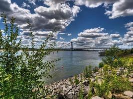 Emmerich at the river rhine in germany photo