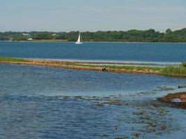 the baltic sea near flensburg in germany photo