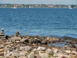 hiking at the baltic sea in germany photo