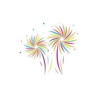 Firework vector icon illustration