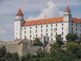 Bratislava at the danube river photo