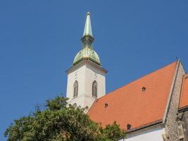 Bratislava at the danube river photo