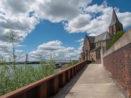 Emmerich at the river rhine in germany photo