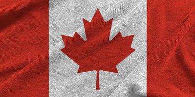 ola de bandera de Canadá aislada en png o fondo transparente, símbolos de Canadá, plantilla para banner, tarjeta, publicidad, promoción, comercial de televisión, anuncios, diseño web, ilustración