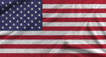 ondeando la bandera estadounidense aislada en png o fondo transparente, símbolos de EE. UU., Plantilla para banner, tarjeta, publicidad, promoción, comercial de televisión, anuncios, diseño web, ilustración foto
