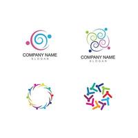 Adoption and community care Logo template vector