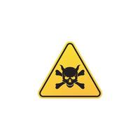 Skull Danger icon vector