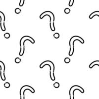question mark seamless pattern in dotted line style