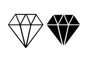 diamond hand drawn illustration vector