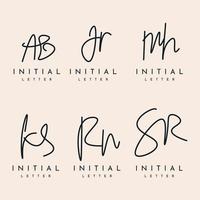 Set initial signature label vector