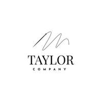 Taylor logo company template design vector