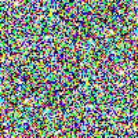 Color TV screen noise pixel glitch seamless pattern texture background vector illustration.