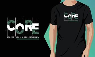 Core T-shirt Print Design Vector Graphic Resource