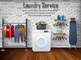 Laundry service concept design vector