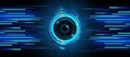 eye cyber circuit future technology concept background vector