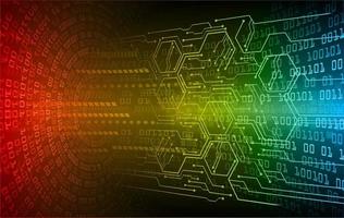 Fondo de concepto de tecnología futura de circuito cibernético vector