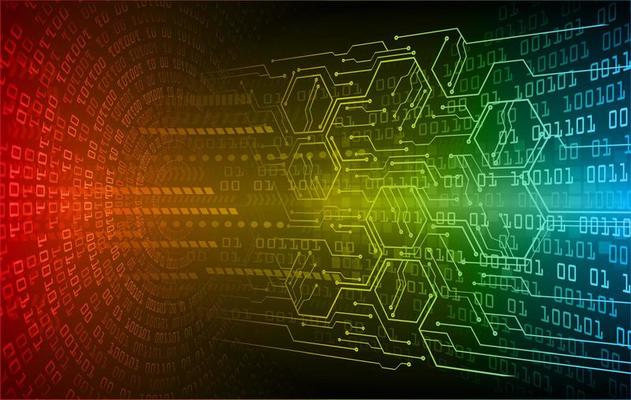 cyber circuit future technology concept background