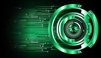 eye cyber circuit future technology concept background vector