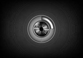 eye cyber circuit future technology concept background vector