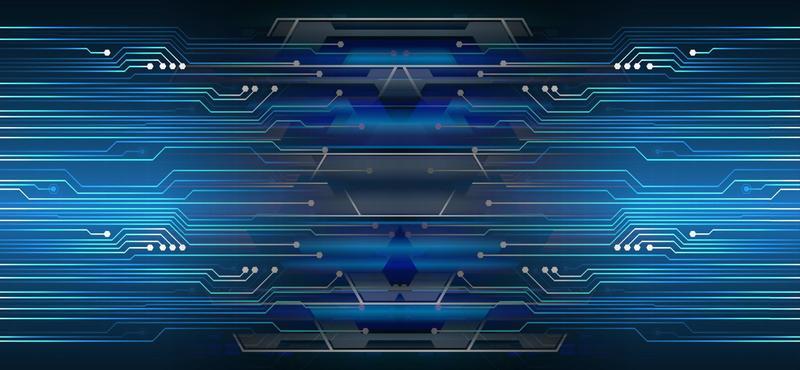 cyber circuit future technology concept background