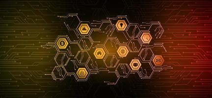 Fondo de concepto de tecnología futura de circuito cibernético vector